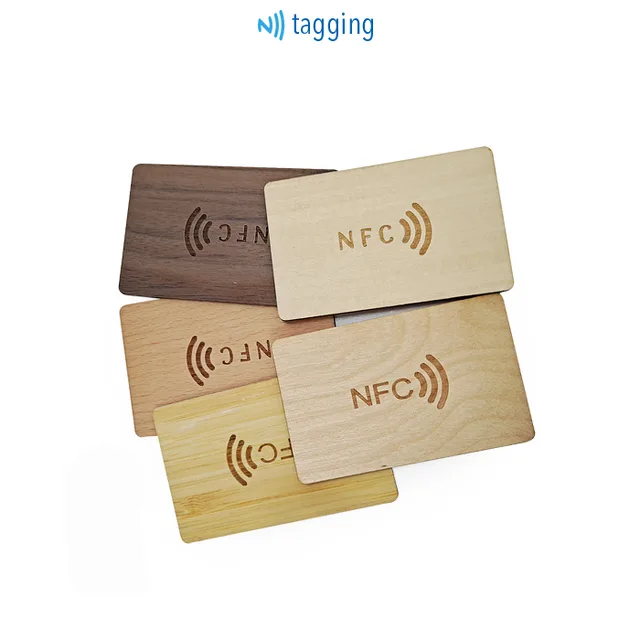 Eco-friendly bamboo wood nfc card