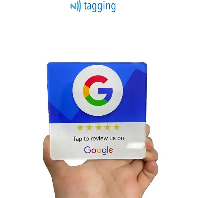 Google review customized acrylic NFC plate